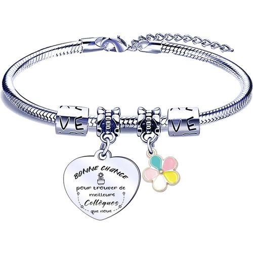 Eryi-Bracelet Collègue Bracelet D'amitié Cadeau De Retraite Cadeau Pour Collègue Cadeau De Remerciement Cadeau De Collègue Cadeau D'appréciation Cadeau Pour Femme Cadeaux Noel Collègue