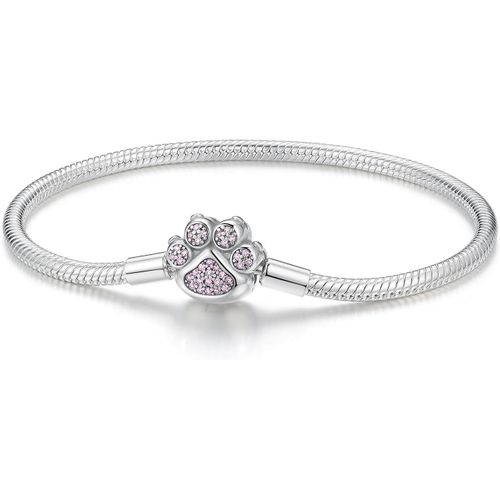 Eryi-Bracelet En Argent 925 Pour Charms, Bracelets Pour Femme,Compatible Avec Les Pandora Charms,Cadeau De Fête Des Mères, Cadeau Pour Femmes.