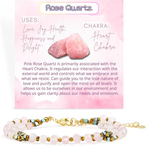 Eryi-Bracelet Femme De Pierre Naturelle Perles, Cristal 4mm Perle Pierres Précieuses Bijoux Femme Cadeau