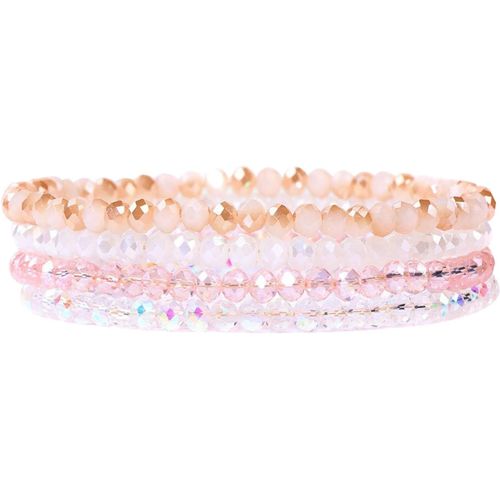 Eryi-Multicouches Bracelets Pour Femme, Bracelets En Cristal Boho Multicouches Bracelet Pour Femme Bracelet De Perles En Cristal