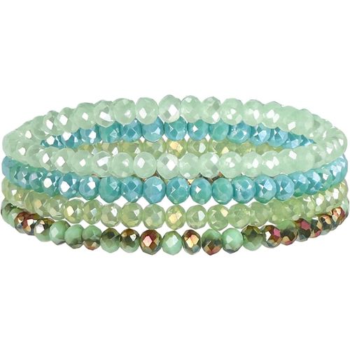 Eryi-Multicouches Bracelets Pour Femme, Bracelets En Cristal Boho Multicouches Bracelet Pour Femme Bracelet De Perles En Cristal