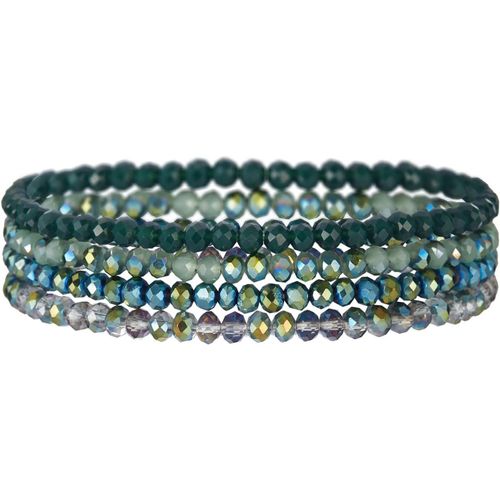 Eryi-Multicouches Bracelets Pour Femme, Bracelets En Cristal Boho Multicouches Bracelet Pour Femme Bracelet De Perles En Cristal