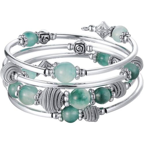 Eryi-Bracelet De Perles En Argent Pour Femme-Bijoux Bohème Multicouches-Cadeau Fete Des Meres Pour Maman