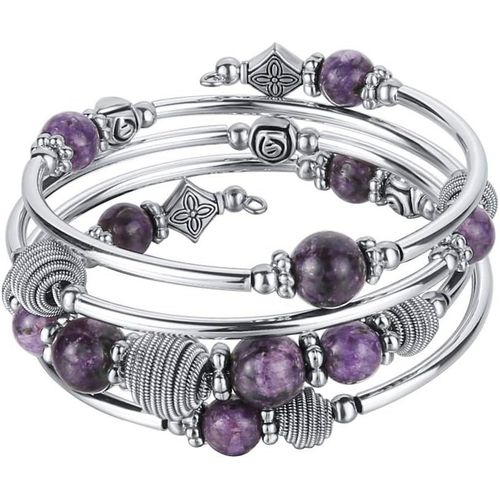 Eryi-Bracelet De Perles En Argent Pour Femme-Bijoux Bohème Multicouches-Cadeau Fete Des Meres Pour Maman