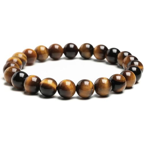 Eryi-Bracelet Femme Pierre Naturelle Lithotherapie Fait Main De 8 Mm, Bracelets Élastique De Yoga En Pierres Semi Précieuse, Cadeaux De Bijoux Créatifs