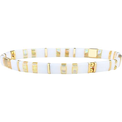 Eryi-Nouveau Miyuki Tila Beaded Bracelet Charm Bracelet Élastique Empilable Wrap Bracelet Femme Bijoux
