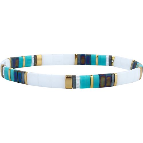 Eryi-Nouveau Miyuki Tila Beaded Bracelet Charm Bracelet Élastique Empilable Wrap Bracelet Femme Bijoux