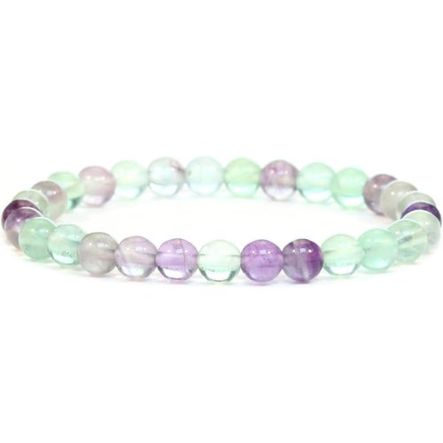 Eryi-Bracelet En Véritable Pierre Précieuse Avec Perles Rondes De 6mm - Différentes Longueurs - Bracelet En Pierres Précieuses Porte - Bonheur Talisman Cadeau