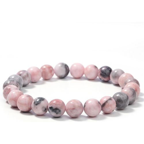 Eryi-Bracelet Femme Pierre Naturelle Lithotherapie Fait Main De 8 Mm, Bracelets Élastique De Yoga En Pierres Semi Précieuse, Cadeaux De Bijoux Créatifs