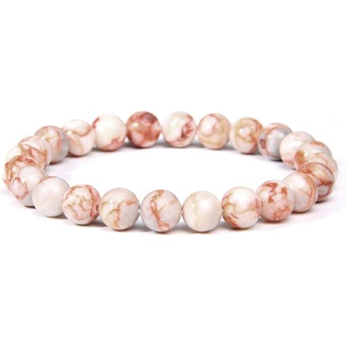 Eryi-Joyas Minerales Bracelet En Pierres Naturelles 100% Authentiques - Perles Élastiques - Confort Et Élégance | Fil Coréen Et Écrin À Bijou Inclus