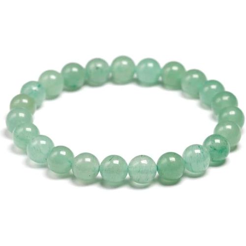 Eryi-Joyas Minerales Bracelet En Pierres Naturelles 100% Authentiques - Perles Élastiques - Confort Et Élégance | Fil Coréen Et Écrin À Bijou Inclus