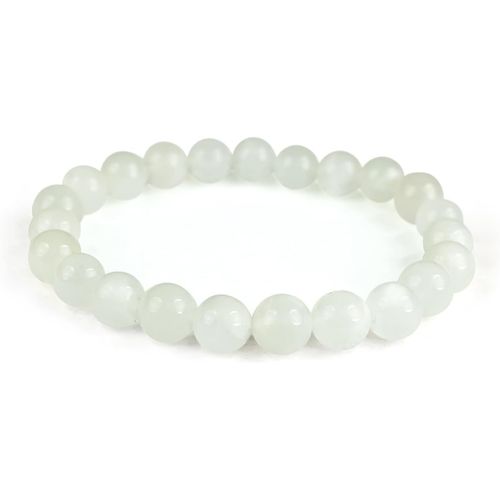 Eryi-Joyas Minerales Bracelet En Pierres Naturelles 100% Authentiques - Perles Élastiques - Confort Et Élégance | Fil Coréen Et Écrin À Bijou Inclus