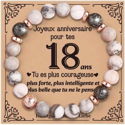 Eryi-Cadeau Femme - Bracelet Femme, Cadeau Anniversaire Femme, Cadeau 16, 18, 30, 40, 50, 60 Anniversaire Femme,Bracelet Pierre Naturelle Femme Cadeau Pour Maman S?ur Amie Collègues