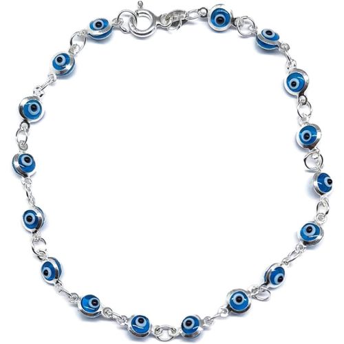 Eryi-By Dalia - Bracelet En Argent Contre Le Mauvais ?il 19 Cm