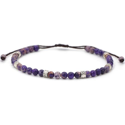 Eryi-Bracelets De Perles Bracelet Cordon Réglable Fait Main Bracelet Bohème À Brins De Pierres Colorées Pour Femme