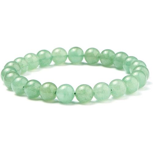 Eryi-Semi Précieuse 8 Mm Perles Rondes Bracelet Extensible/Soirées Bijoux Mixte D'environ 17,8 Cm