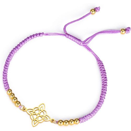 Eryi-Bracelet De N?uds De Sorcières Pour Femmes Hommes En Acier Inoxydable Magie Sorcellerie N?ud De Sorcière Avec Une Perle Tissage Coloré Ajustable Bijoux Wiccan