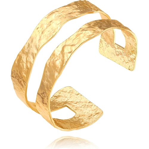 Eryi-18k Anneau D'or Bracelet Ouvert Pour Les Femmes
