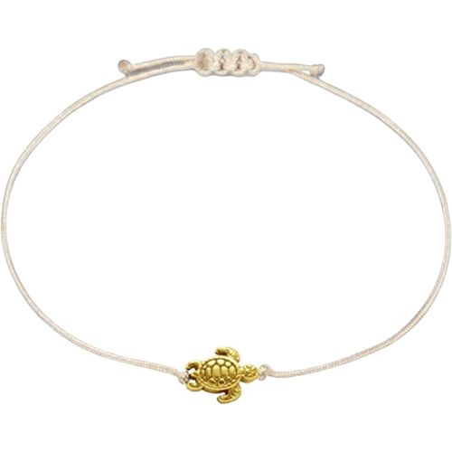 Eryi-Bracelet Pour Femme Tortue Fait À La Main En Macramé Taille Réglable Avec Emballage Cadeau