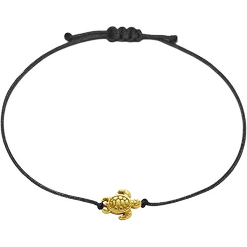 Eryi-Bracelet Pour Femme Tortue Fait À La Main En Macramé Taille Réglable Avec Emballage Cadeau