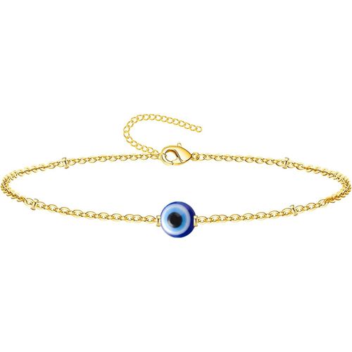 Eryi-Bracelet Oeil Turc En Acier Inoxydable Ou En Fil + Un Bracelet 7 Noeuds (Gratuit), Amulettes Porte-Bonheur Et Protection Contre Le Mauvais ?il Bijoux Homme Bracelets Femme Fille