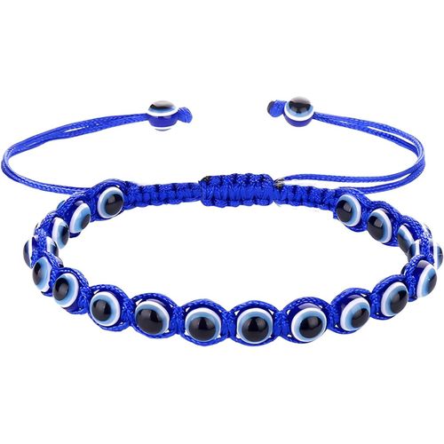 Eryi-Bracelet Oeil Turc En Acier Inoxydable Ou En Fil + Un Bracelet 7 Noeuds (Gratuit), Amulettes Porte-Bonheur Et Protection Contre Le Mauvais ?il Bijoux Homme Bracelets Femme Fille