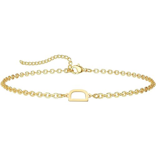 Eryi-Lettres Bracelets Femmes Filles Lettre Bracelet Initial Réglable Bracelets Élégants A-Z Capital Initial Charme Bracelet Bracelet Or Cadeaux Pour Femmes Filles