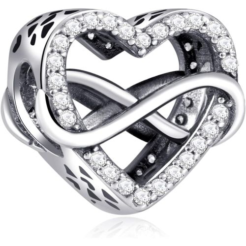 Eryi-Charm C?Ur Amour Famille Pour Femme Argent Sterling 925 Breloque Bracelets Colliers Pendentifs