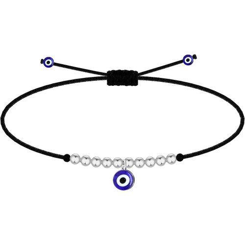 Eryi-Bracelet Oeil Turc En Acier Inoxydable Ou En Fil + Un Bracelet 7 Noeuds (Gratuit), Amulettes Porte-Bonheur Et Protection Contre Le Mauvais ?il Bijoux Homme Bracelets Femme Fille