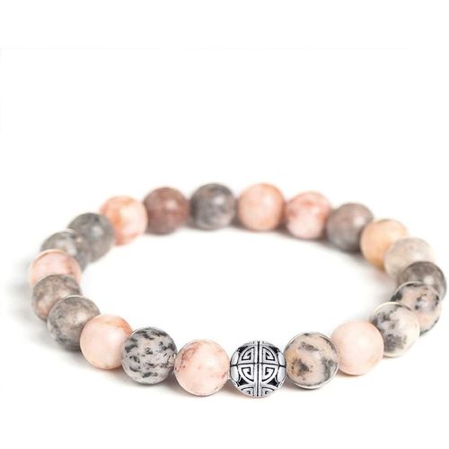 Eryi-Naturelles 8mm Pierres Bracelet Précieuses Deavec Cristal Bangle En Perles Avec Pendentif En Argent Sterling 925 Pendentif Double Bonheur