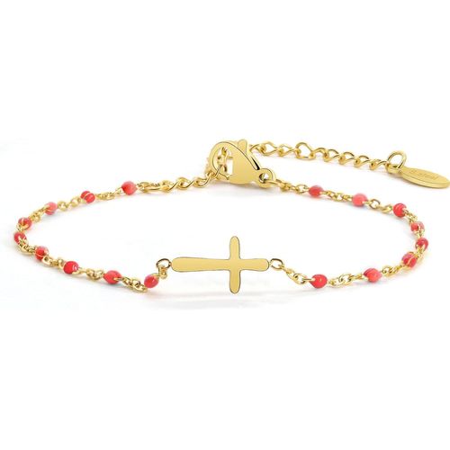 Eryi-Bracelet De Croix Pour Femmes, Bracelet Religieux Réglable En Acier Inoxydable Bracelet De Communion Pour Bijoux De Couple Cadeaux De Confirmation Bracelets De Mode