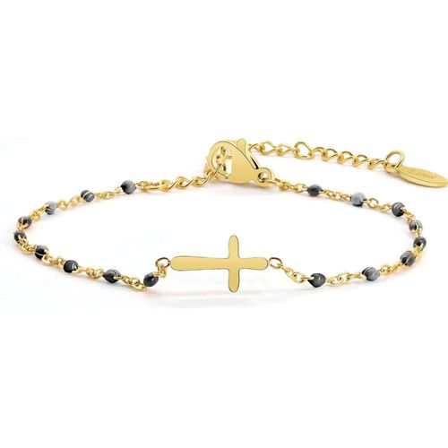 Eryi-Bracelet De Croix Pour Femmes, Bracelet Religieux Réglable En Acier Inoxydable Bracelet De Communion Pour Bijoux De Couple Cadeaux De Confirmation Bracelets De Mode