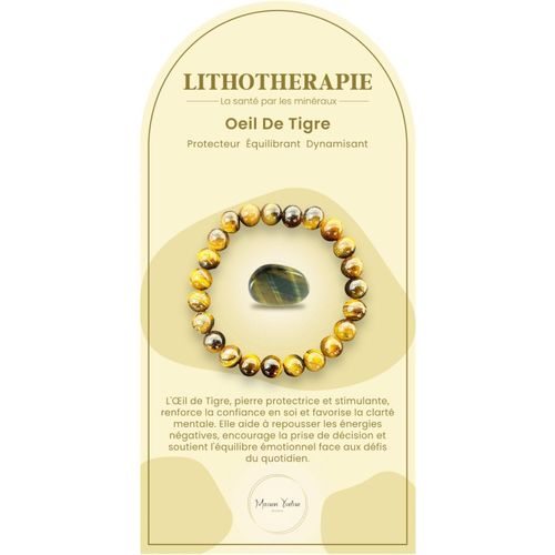 Eryi-Bracelet Pierres Naturelles - 8mm - Qualité Aaa - Perles De Lithothérapie Femmes Et Hommes