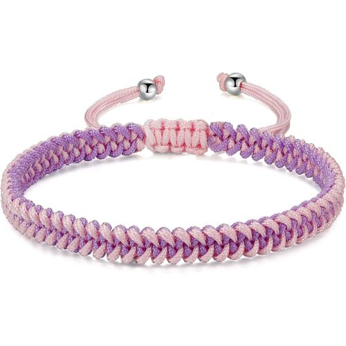 Eryi-Bracelet En Corde Tressée Femmes Hommes, Filles Garçons Anniversaire Amitié Couple Cadeaux Bijoux Faits À La Main Corde Noire Corde Rouge
