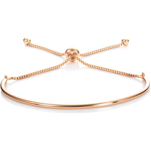 Eryi-Bracelet Jonc Pour Femme Et Jeune Fille, Bracelet Fin Réglable Pour Femme, Bracelets Joncs Ajustable, Bijoux Femme Avec Pochette Cadeau