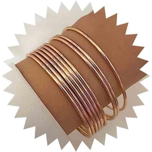 Eryi-Bracelet Punk A Couche Bracelet Manchette Or Bracelet Métal Bracelet Manchette Multi Couche Bracelet Manchette Martelé Bracelet Manchette Ouvert Léger Bijoux Pour Femmes Et Filles(Style A)
