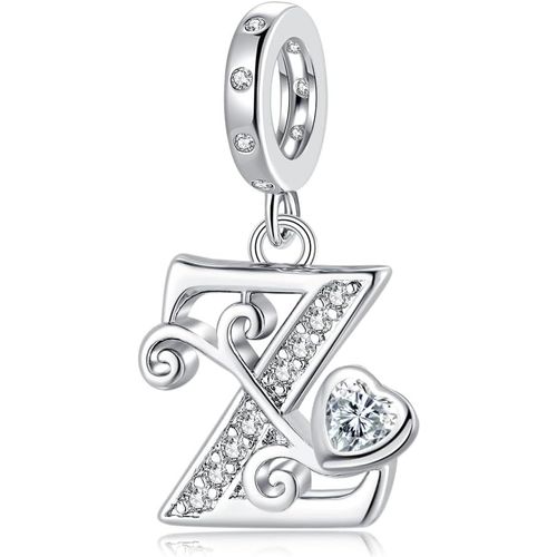 Eryi-Cadeau De Saint-Valentin - Lettre A-Z Charms S'adapte Au Collier Bracelet Européen,Cadeau Pour Femmes Filles Anniversaire