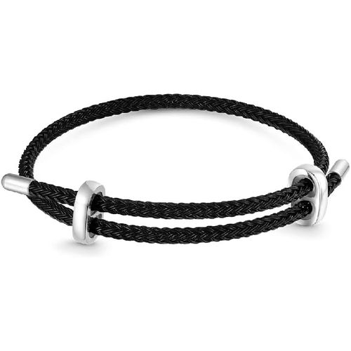 Eryi-Basic Pink Blue Red Purple Adjustable Bracelet Avec 2 Bouchons, Bracelet En Acier Inoxydable Pour Femmes, Cadeau De Charme Festif Pour Elle