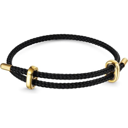 Eryi-Basic Pink Blue Red Purple Adjustable Bracelet Avec 2 Bouchons, Bracelet En Acier Inoxydable Pour Femmes, Cadeau De Charme Festif Pour Elle