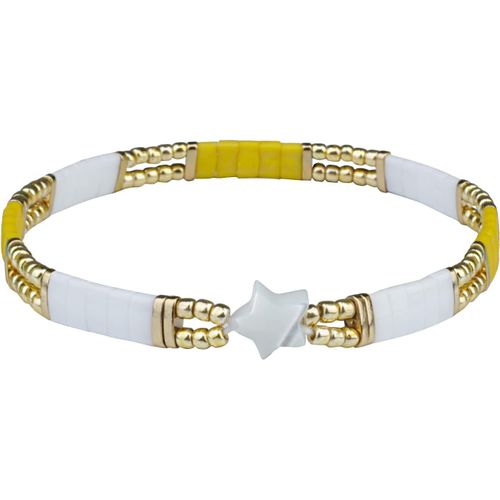 Eryi-Star Charm Bracelet Tila Stretch Bracelet Femme Amitié Bracelet Bijoux