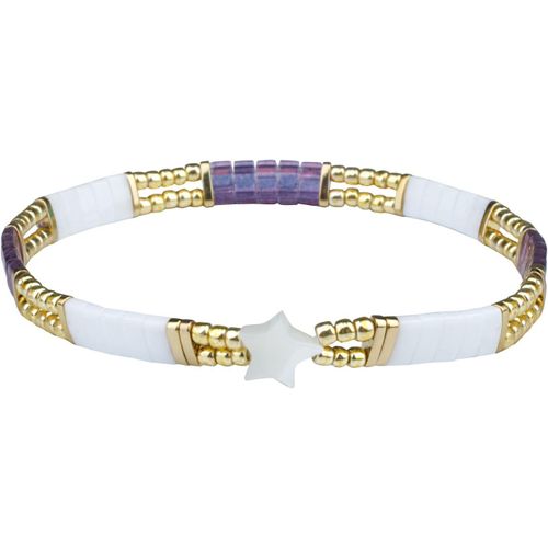Eryi-Star Charm Bracelet Tila Stretch Bracelet Femme Amitié Bracelet Bijoux