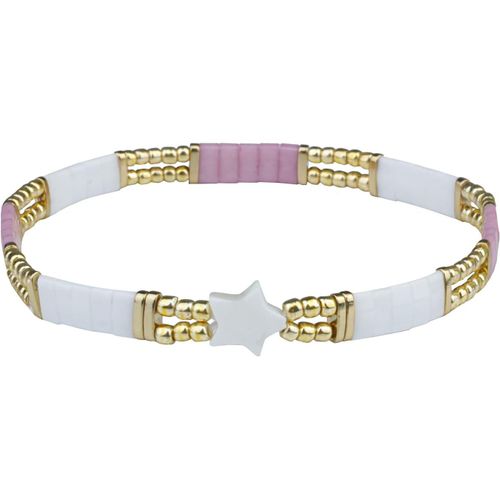 Eryi-Star Charm Bracelet Tila Stretch Bracelet Femme Amitié Bracelet Bijoux