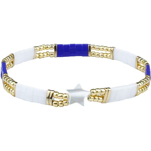 Eryi-Star Charm Bracelet Tila Stretch Bracelet Femme Amitié Bracelet Bijoux