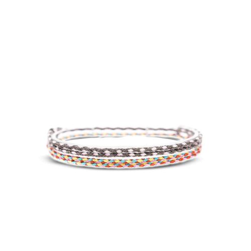 Eryi-2x Bracelet De Cheville Set Pour Hommes Et Femmes - Boho Hippie - Accessoires De Plage Et De Festival - Fabriqués À La Main - 100% Coton Écologique, Imperméable Et Ajustable (Marron & Retro)