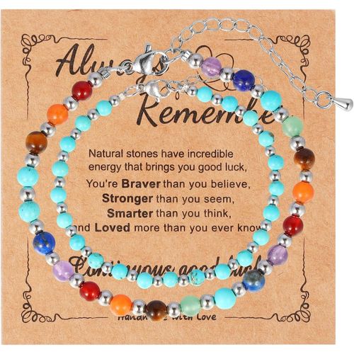 Eryi-Bracelet Chakra En Perles - Arbre De Vie, Pierres Naturelles, Cristaux De Guérison Pour Yoga - Pour Femmes Et Hommes
