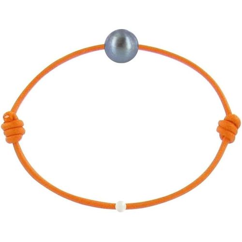 Eryi-- Bracelet La Perle De Culture Noire Des Poulettes - Colors