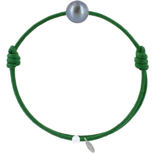 Eryi-- Bracelet La Perle De Culture Noire Des Poulettes - Colors