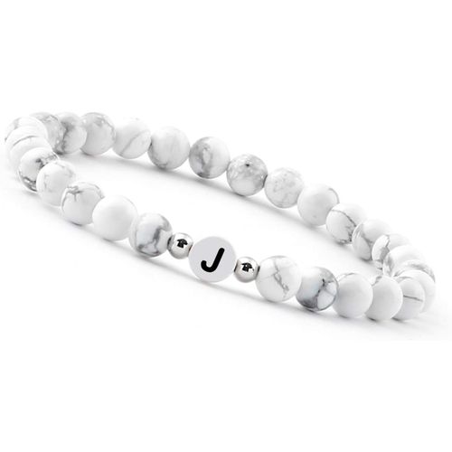 Eryi-Bracelet Avec Lettres En Or I 18k Plaqué Or Véritable I Pendentif Avec Gravure Des Initiales I Lettre