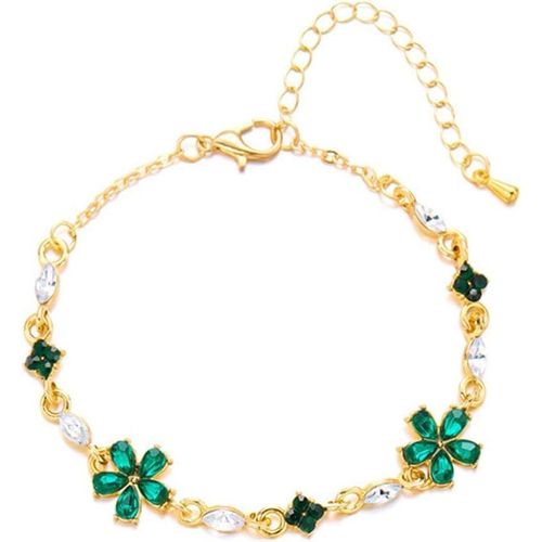 Eryi-Bracelet Femmes Premium Fresh Diamond Flower Bracelet Fleur De Cerisier Design Bracelet Fleur Convient Pour Les Vacances Cadeaux Pour Les Amies
