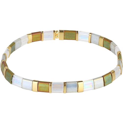 Eryi-Tila Miyuki Bracelet En Perles Bracelet Extensible À Brins Colorés Bracelet D'amitié Mixte